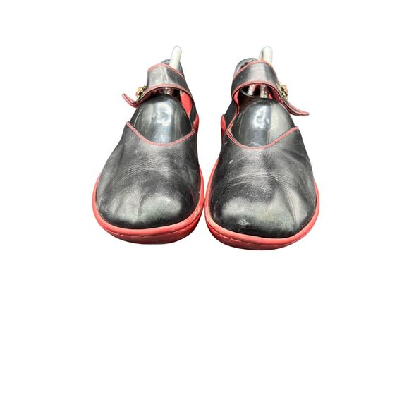 ❤️ Naot Women 10 Black Red Leather Mary Jane Shoes – Comfort Platform Clogs - Picture 4 of 9